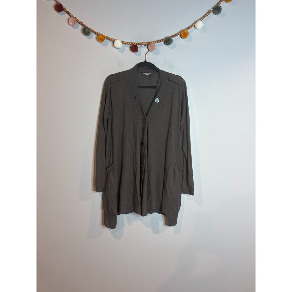 Nordstrom brown cashmere oversized button cardigan